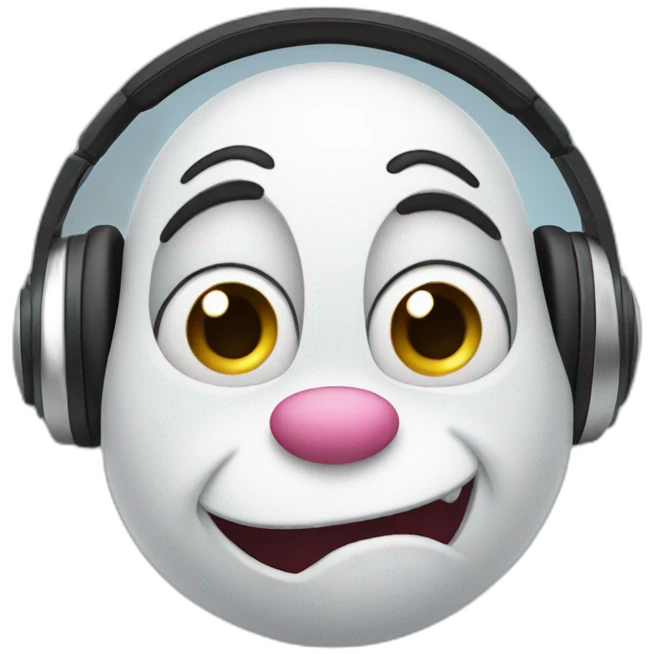 OGGY character with headphones  emoji