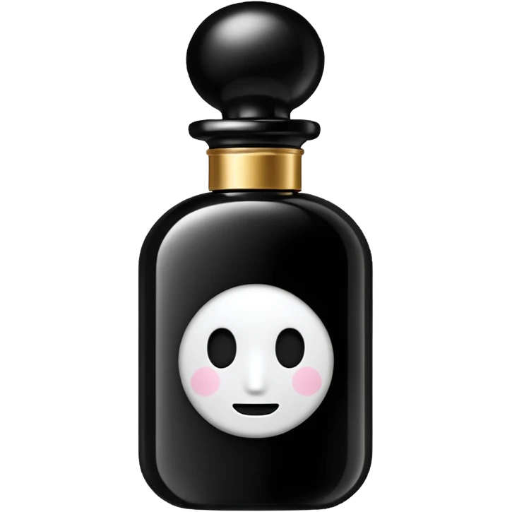 elegant black bottle of perfume (no face) emoji
