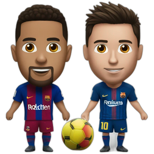 RONALDO tacle messi emoji