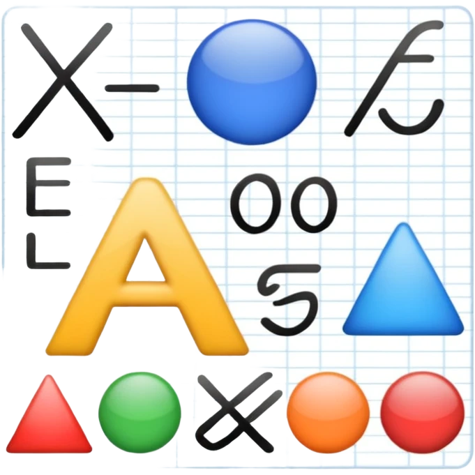 a bunch of mathematical equations emoji