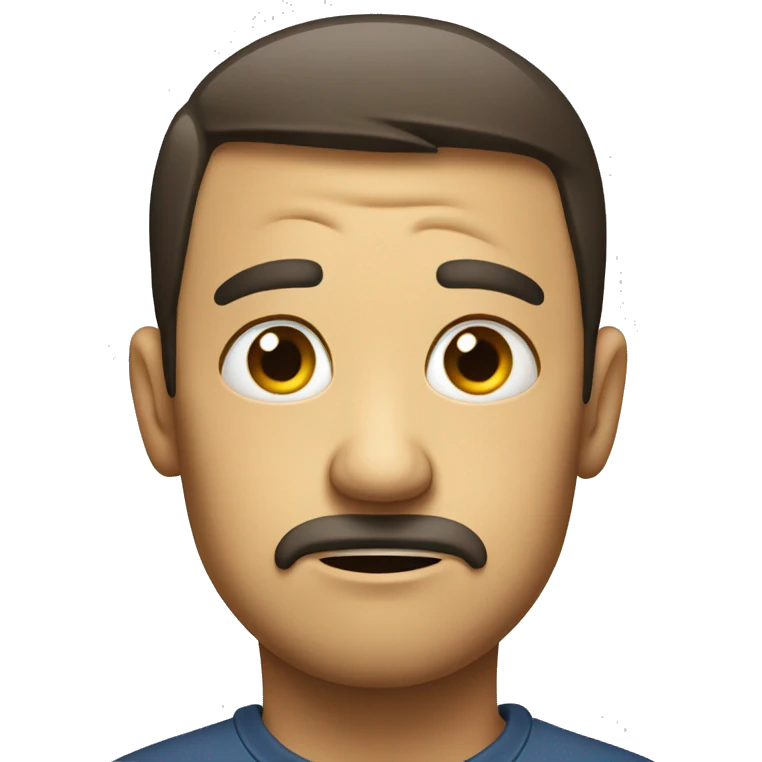 Puzzled face emoji