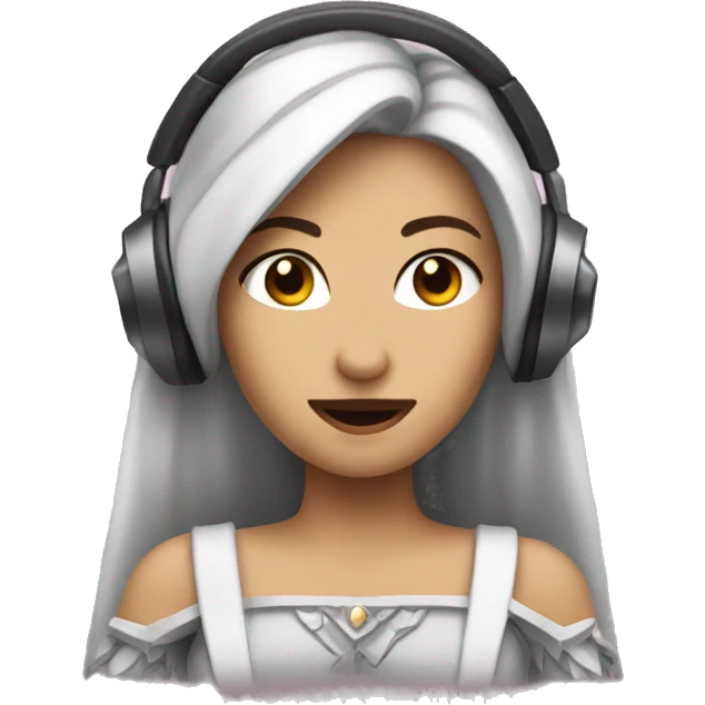 a princess that listening to metal music  emoji