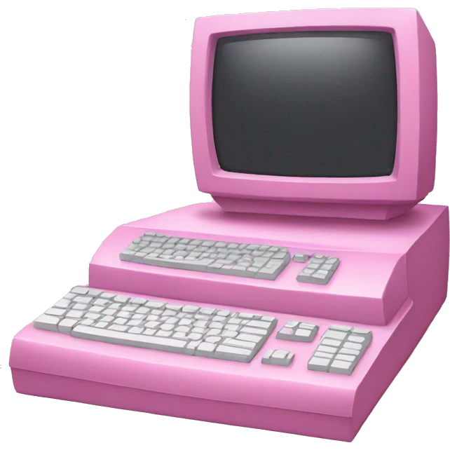 pink computer emoji