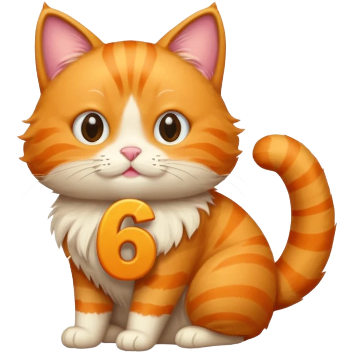 The number 67 and a cat holding the number emoji