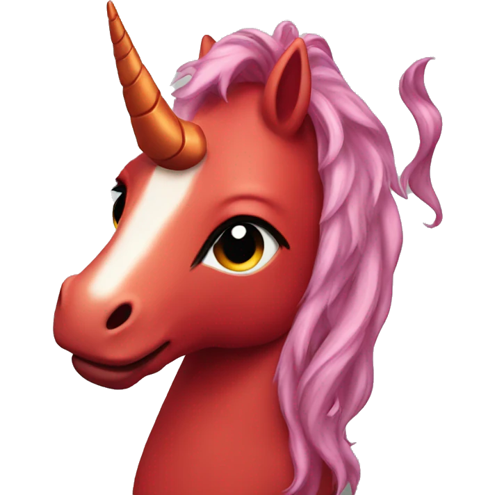 Red Unicorn emoji
