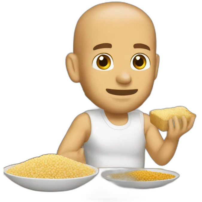 Zidane qui mange un couscous emoji