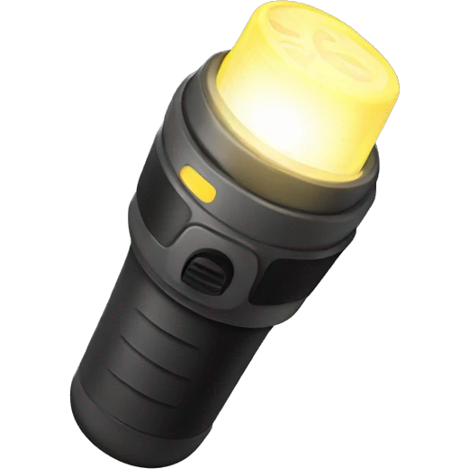 Flashlight love emoji