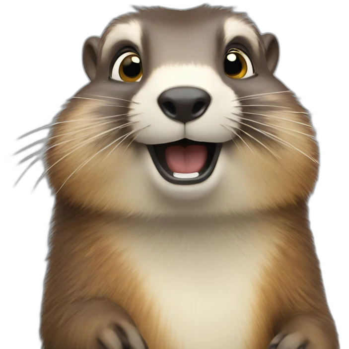 Marmot saying hi emoji