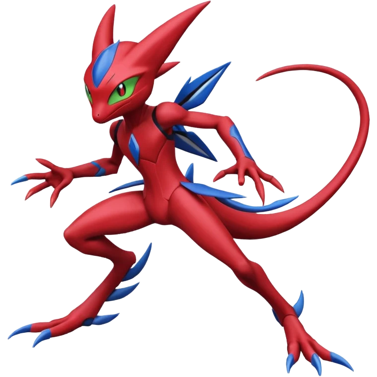 Inteleon-Greninja-Scizor-Pokémon-Fusion, full body emoji