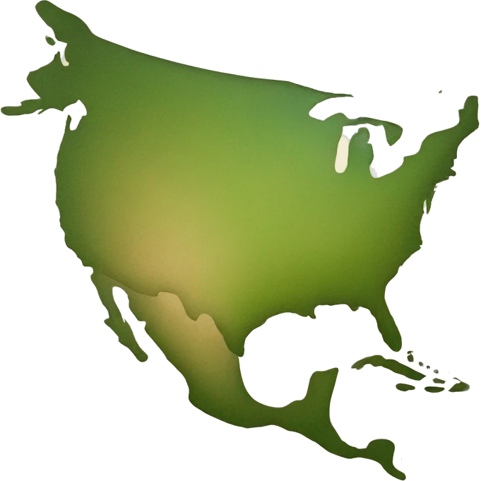 Map of Nord america emoji