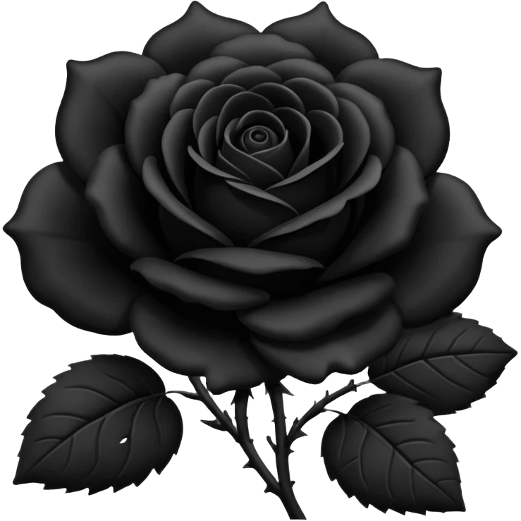 Black rose emoji