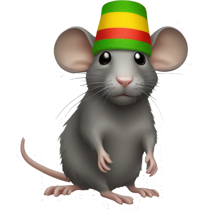 rasta rat  emoji