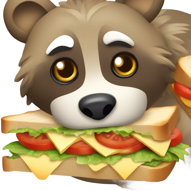 Animal making sandwich emoji