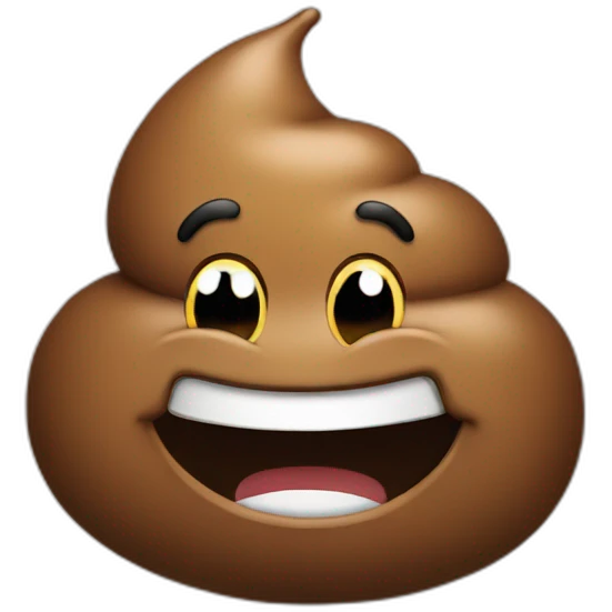 Smiling poop emoji