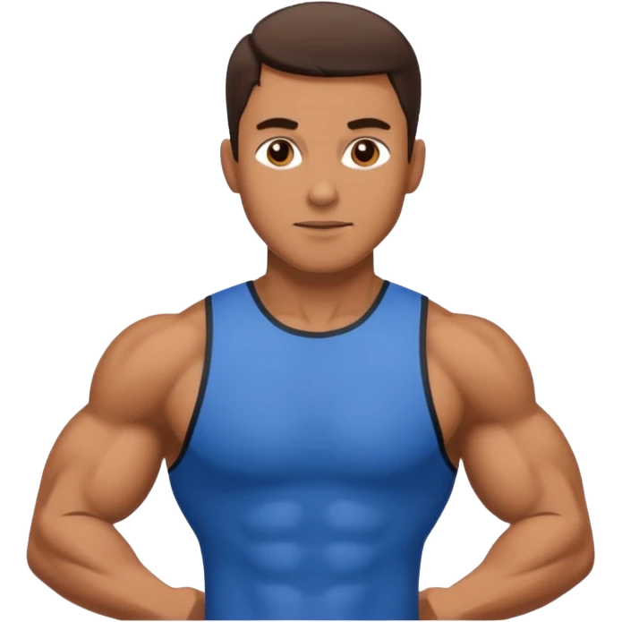 a man training emoji