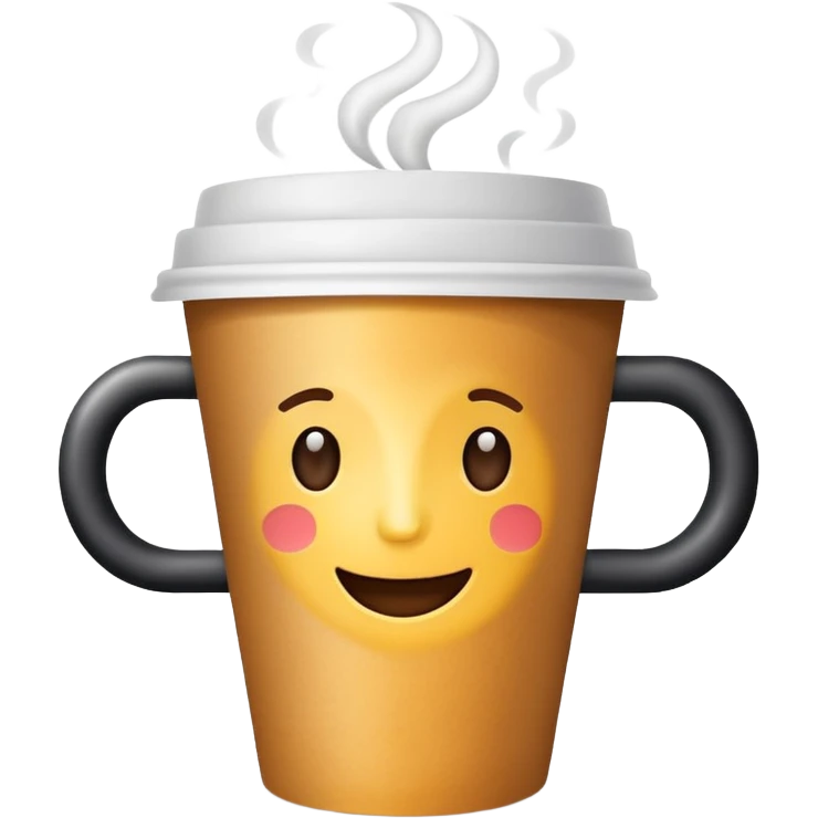 Big coffee cup disposable emoji