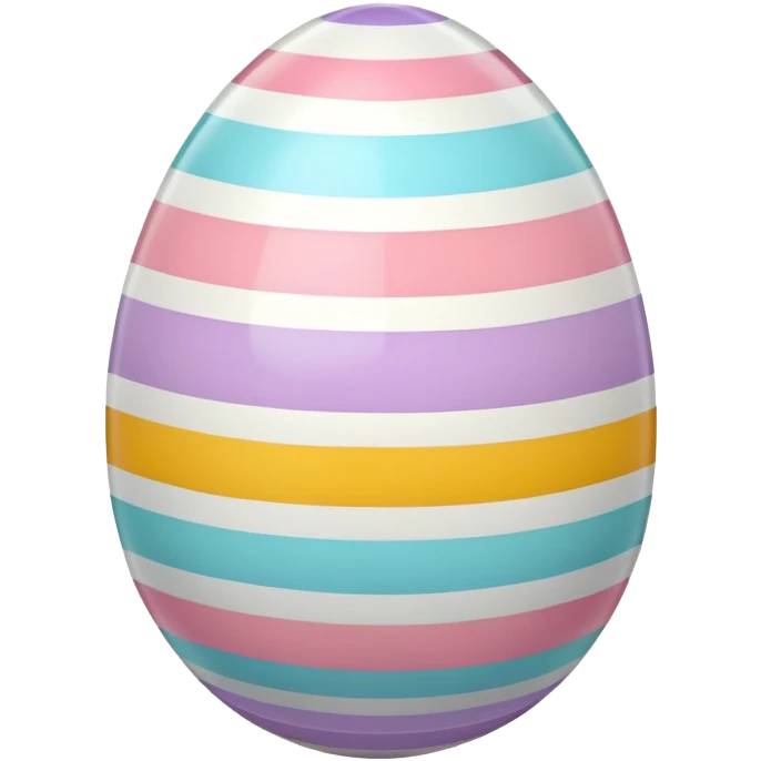 Striped Easter Egg emoji