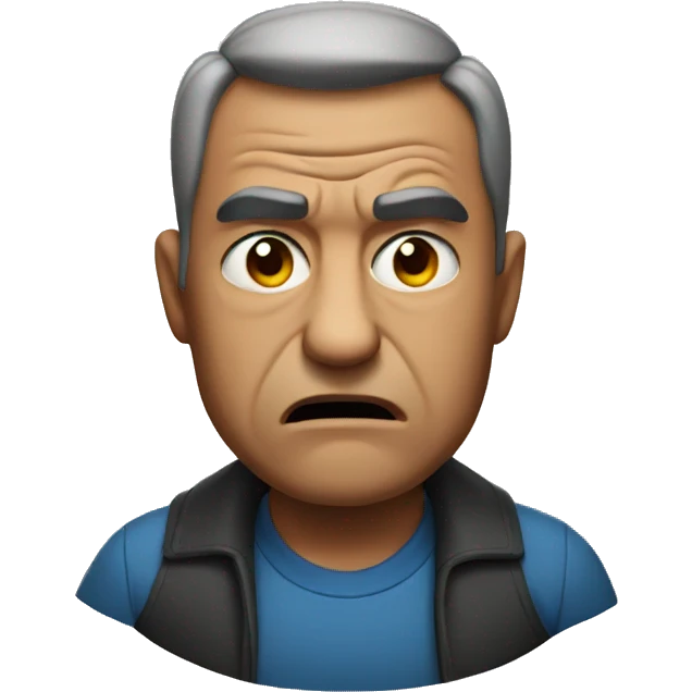 an angry father portrait emoji