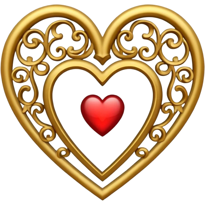 baroque filigree heart emoji