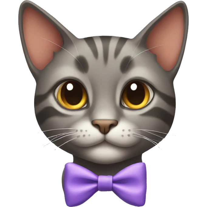 Cat with bow emoji
