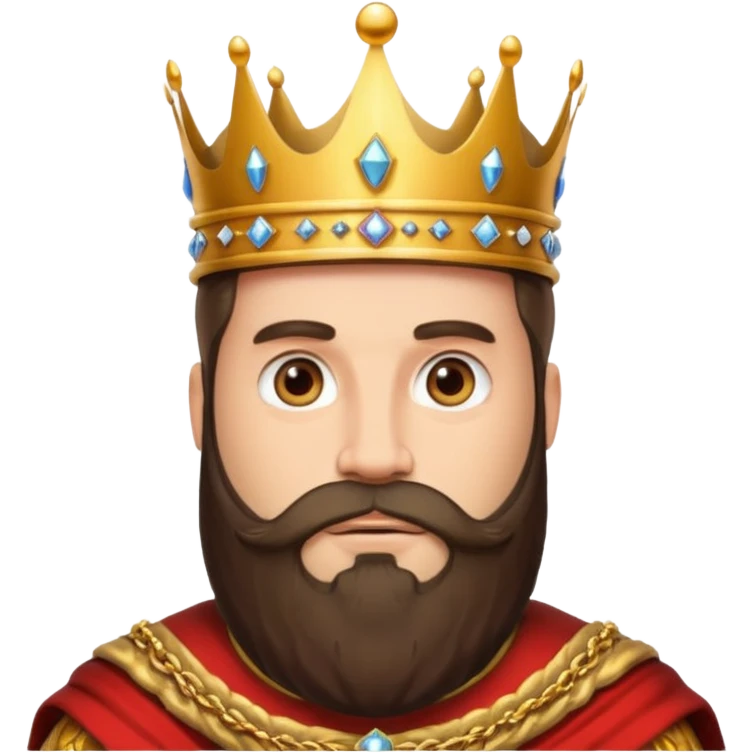 big bearded king emoji