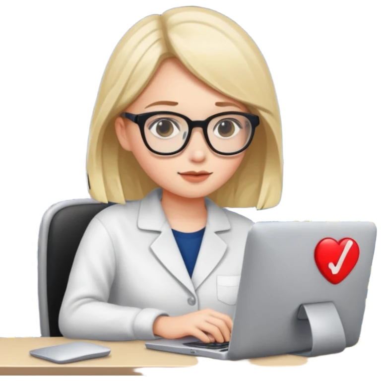 a girl coding with her computer at night emoji