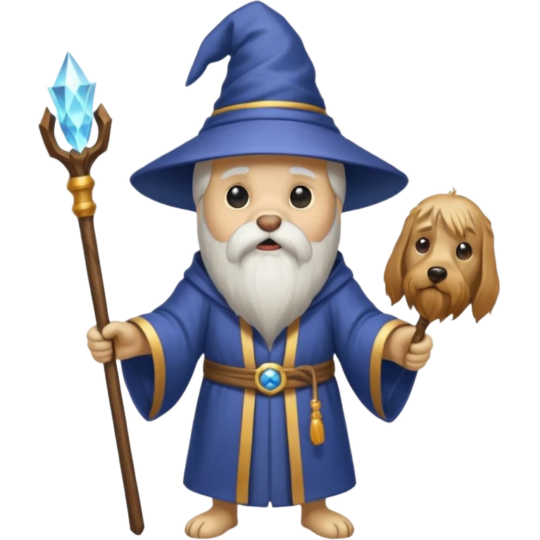 Dog wizard emoji