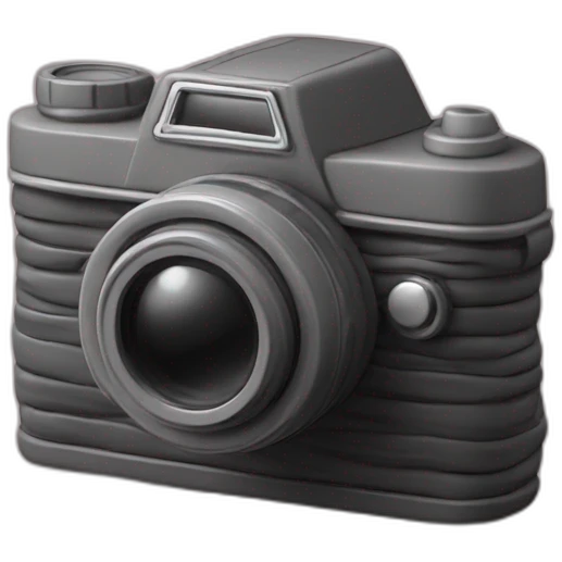 Plasticine slr film camera emoji