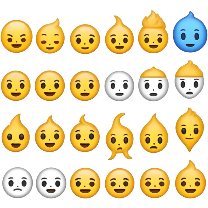 ช่วยสร้าง emoji หน้าตลก ทะเล้น มีหลากหลายแบบ มีความชัด จำนวน 12 แบบ  emoji