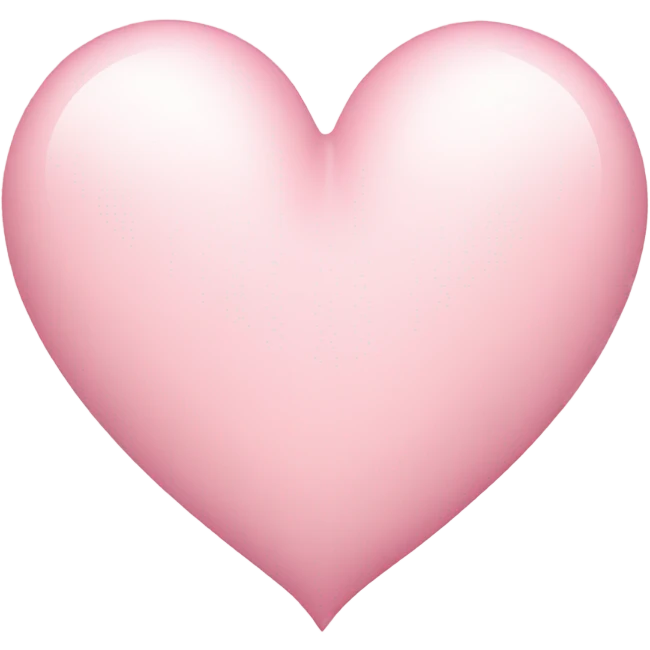 Light pink heart  emoji