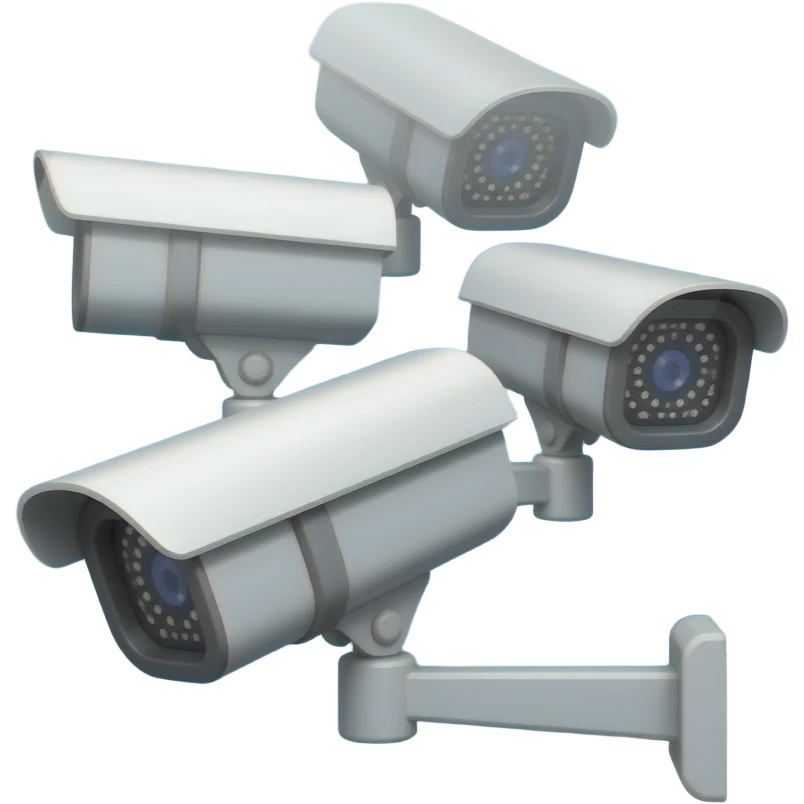 Multi CCTV inside a circle  emoji
