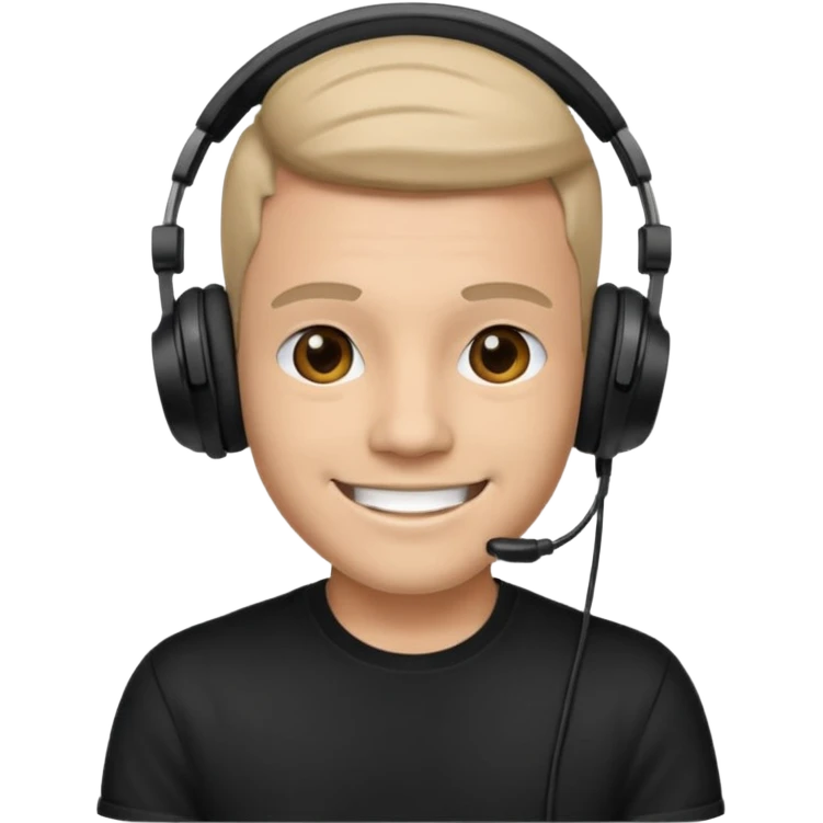 kulaklık takan bir dj emoji