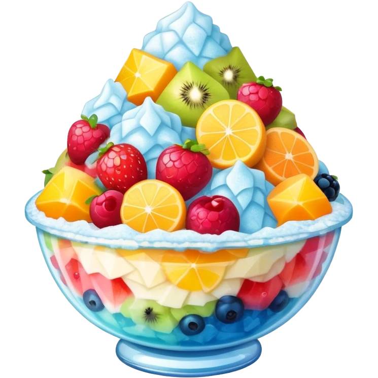 Fruit shaved ice  emoji