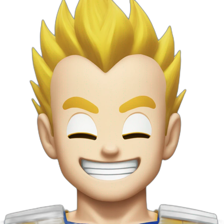 Vegeta laughing emoji