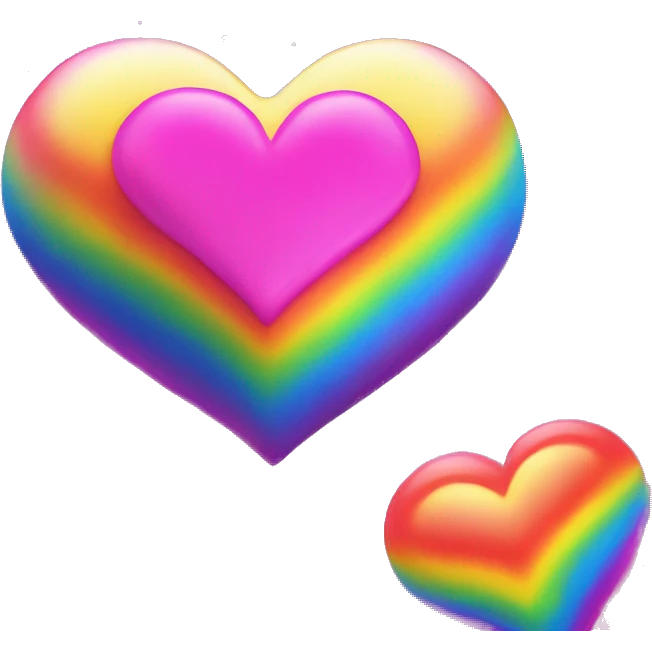 lisa frank space heart emoji