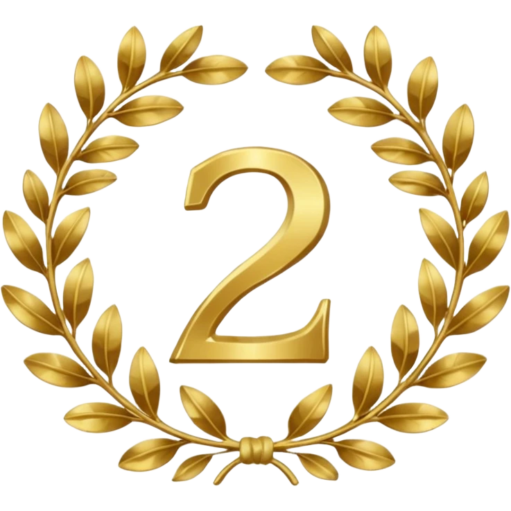 The number that took 23nd place was decorated with an imperial laurel wreath emoji