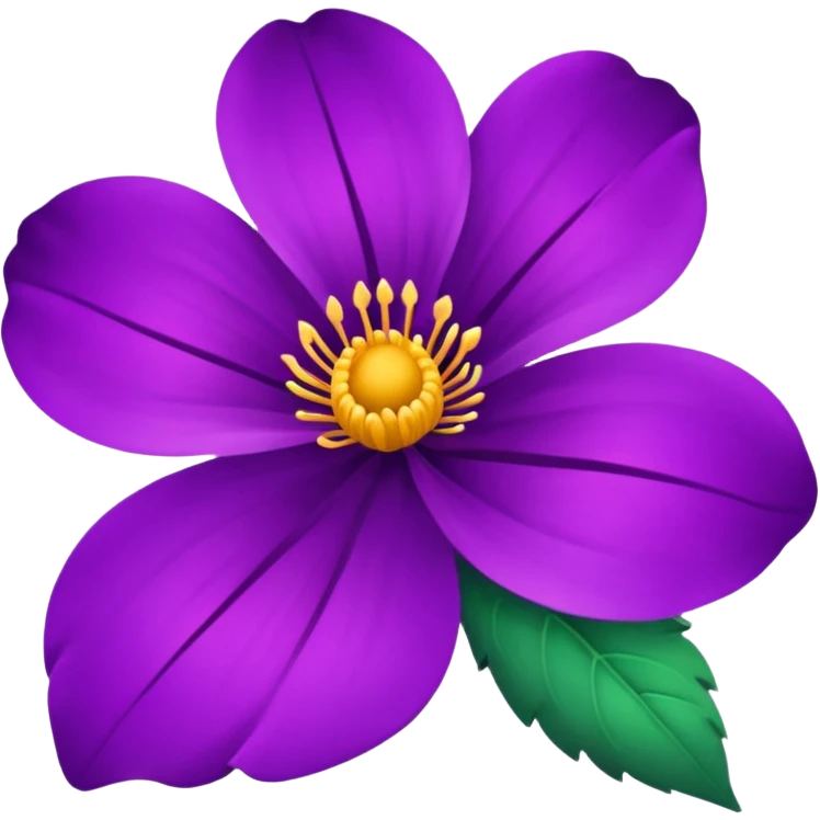 Flor morada  emoji