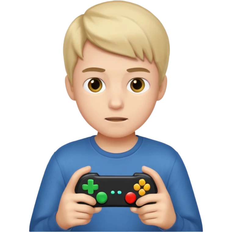 Boy playing a game emoji