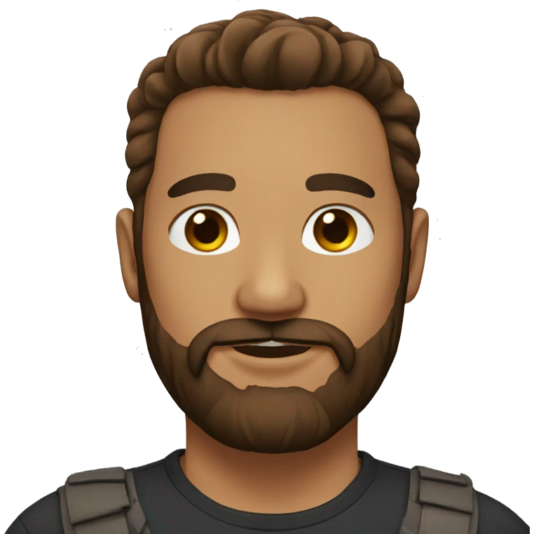 browm hair beard emoji