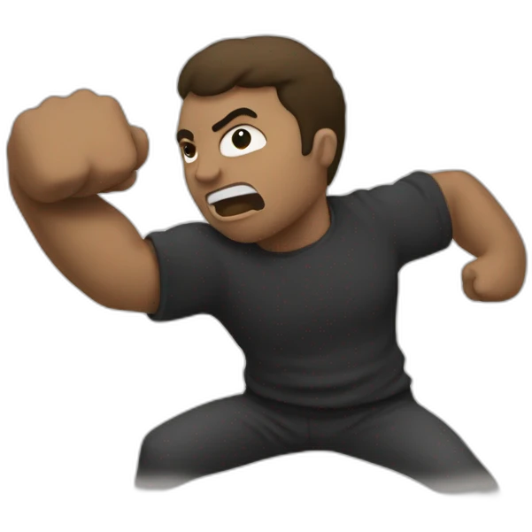 punching a facist emoji