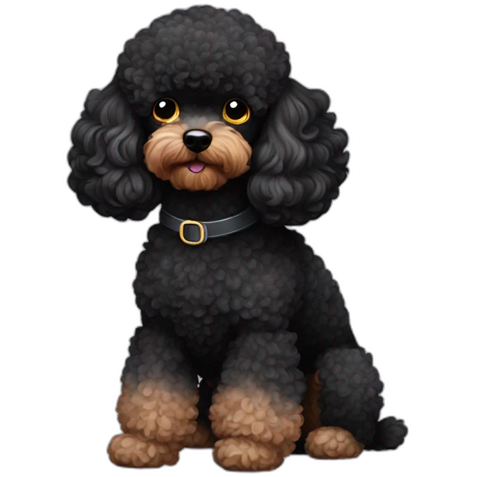 black toy poodle emoji