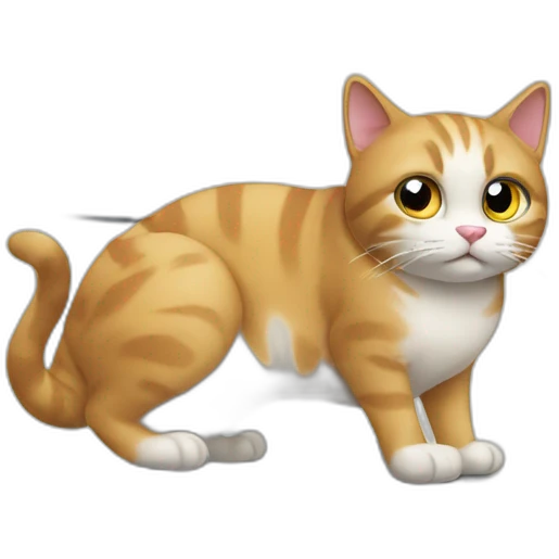 Cat on a computer emoji