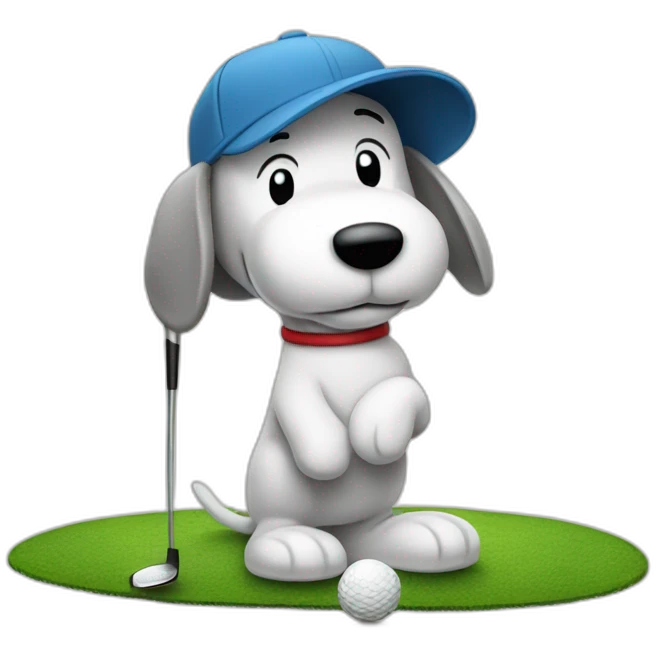 golf snoopy emoji
