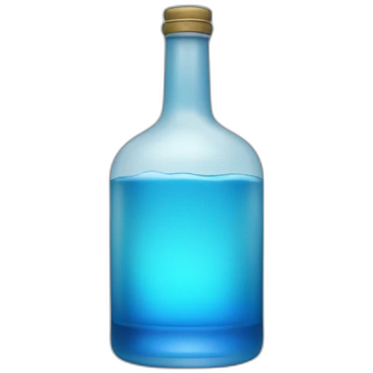 Blue alcohol in one shooter emoji