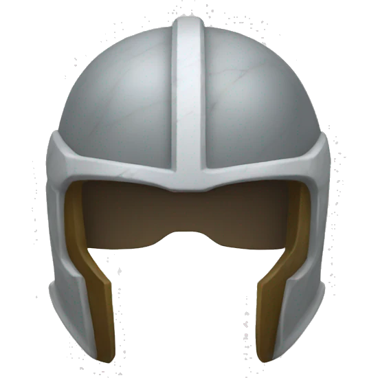 marble helmet front emoji