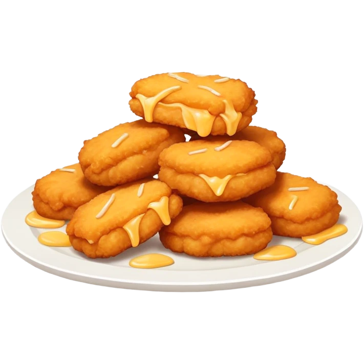 Chicken nuggets with cheese  emoji