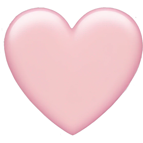 light pink heart  emoji