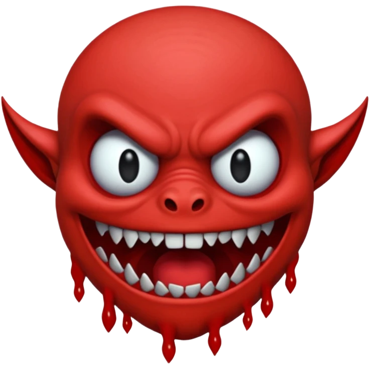 maak een emojie van de vecna  van stranger things in het rood  emoji