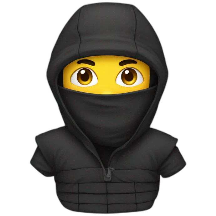 Ninja cagoule emoji