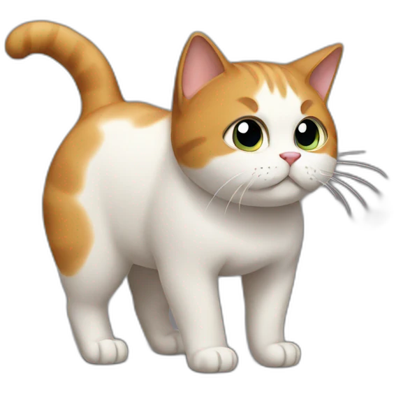 Cat pooping emoji